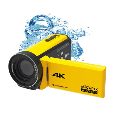 Aquapix WDV5630 Camcorder Manual 13 MP 4K Ultra HD Yellow — image 1