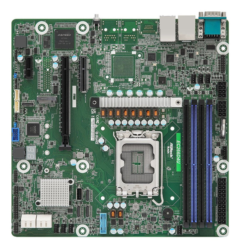 Asrock Motherboard EC266D4U Intel C266 Lga 1700 microATX