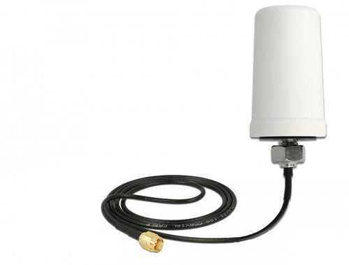 Delock WLAN 802.11 AC a H B G N Antenna Sma Connector Male 1,4 - 3,0 dBi Omnidirektional With Cable Connection — image 1
