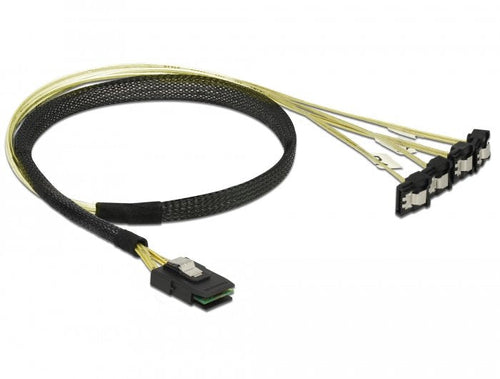Delock Cable Mini Sas SFF-8087 4 X SATA 7 Pin Angulado 0,5M — image 1