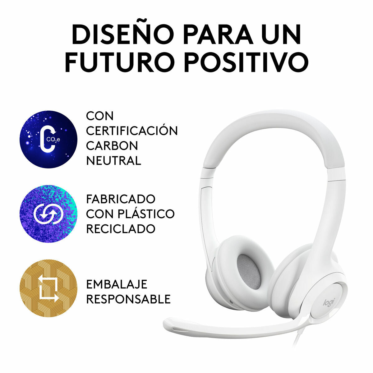 Logitech Headphones Logitech H390 White