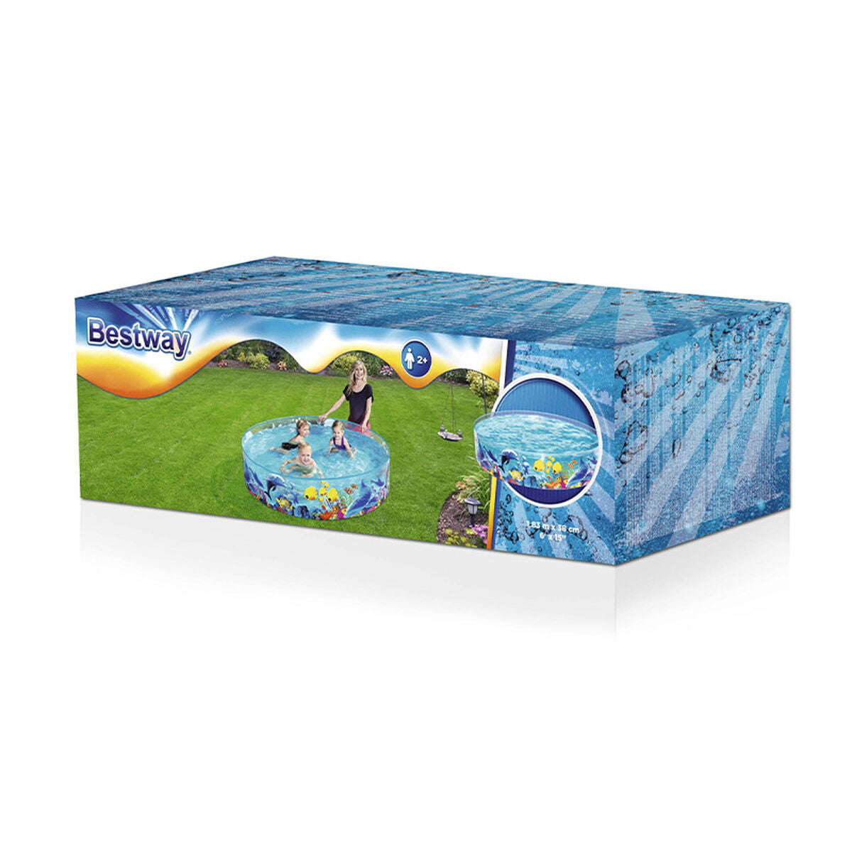 Bestway Inflatable Paddling Pool For Children Bestway Navy 183 X 38 Cm