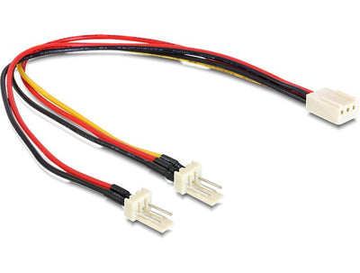 Delock Cable Molex 3 Pin a X2 Molex 3 Pin H/M (fan) 22CM 89343 — image 1