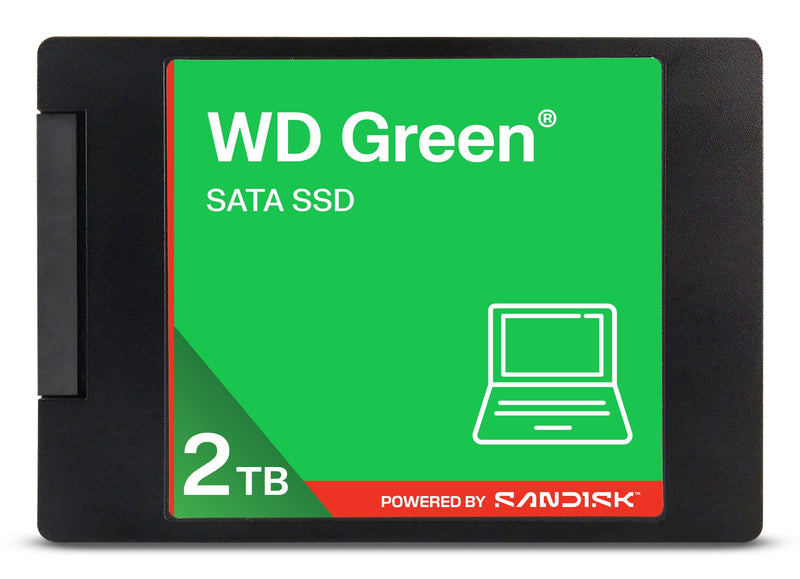 Wd Green SSD 2TB With Case Internal 2.5 SATA 6GB/S