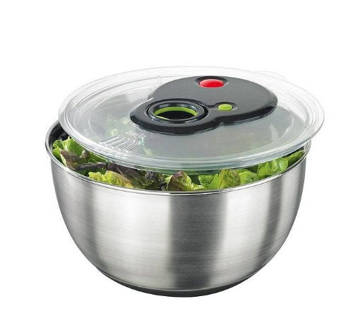 Emsa Turboline Colander Ensalada, Bol Steel Inoxidable/Transparent 513441