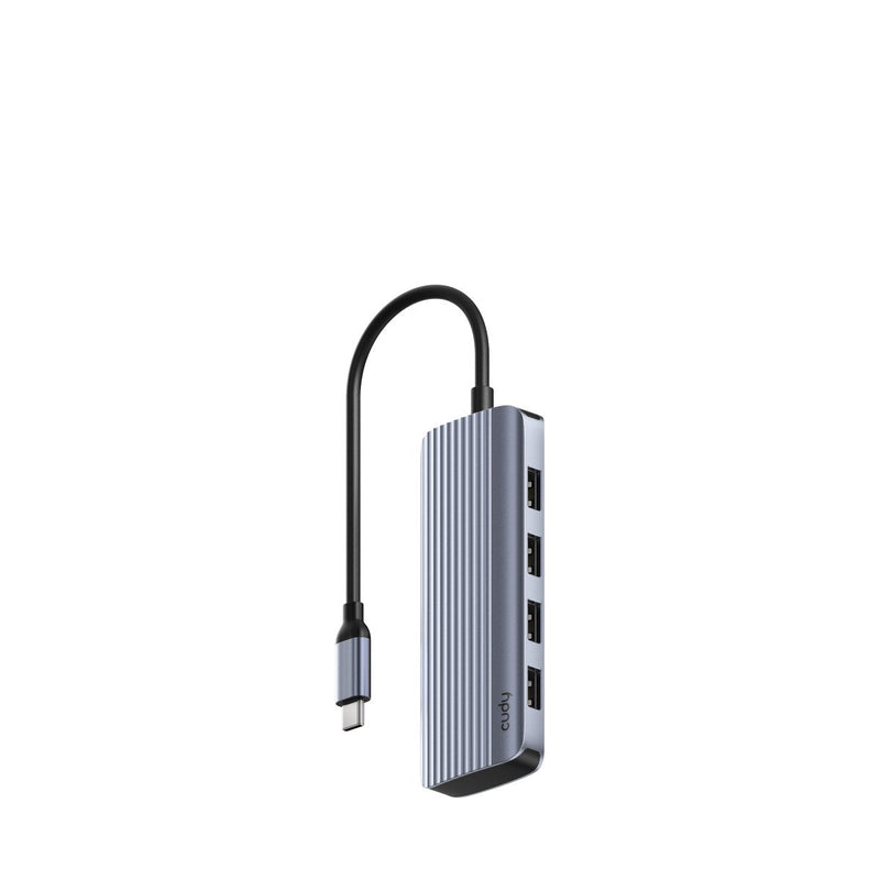 Cudy UH500 Hub Interfaz USB 3.2 Gen 1 (3.1 Gen 1) Type-c 5000 Mbit/S Grey Silver