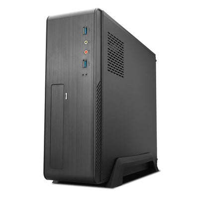 TooQ Case microATX, Mini ITX Slim - Power Supply 500W - 1X HDD3,5 + 1X SDD2,5 + 1X HDD5.25 - 2x USB 3.0, SD — image 1