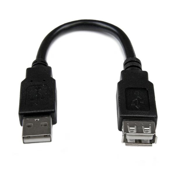 StarTech Cable Alargador USB 2.0 - Male a Female USB a 0,15M USBEXTAA6IN