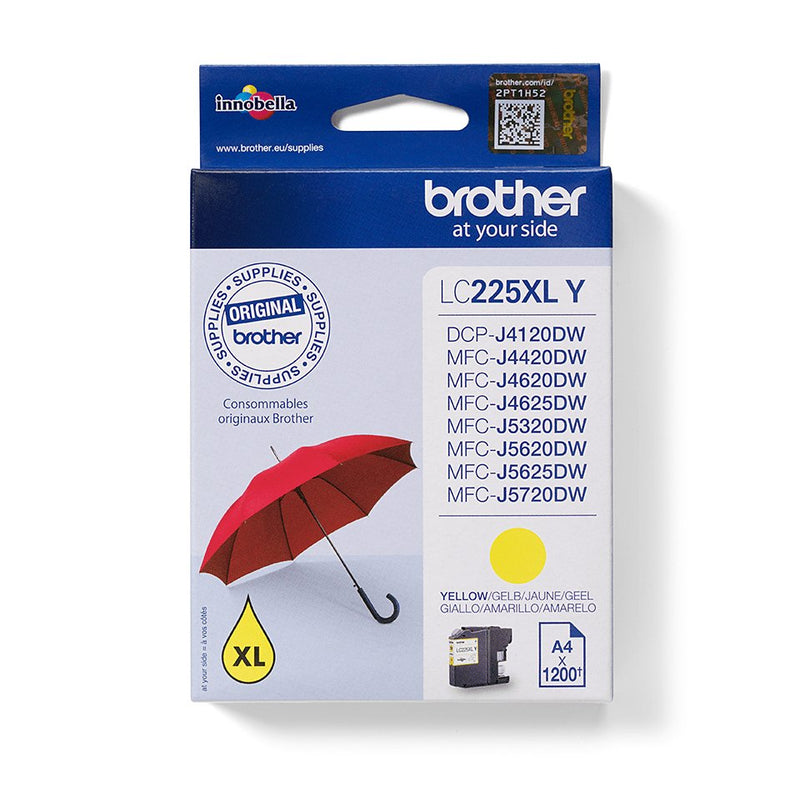 Brother Ink LC-225XLY 1 High Yield (xl) Yellow