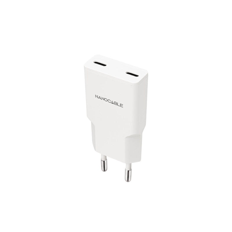 Nanocable Wall Charger 10.10.2023 2x USB Type-c 20W White