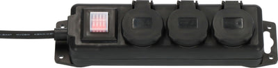 Brennenstuhl Power Strip 1159950013 Base Múltiple 2M 3 Salidas AC Indoor / Outdoor Black — image 1