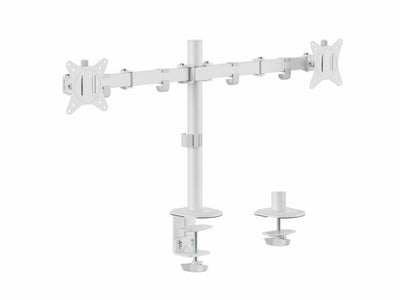 Equip Desk Mount 650167 2 Screens 17-32 Arm Tilt And Rotating 360 Colour White — image 1