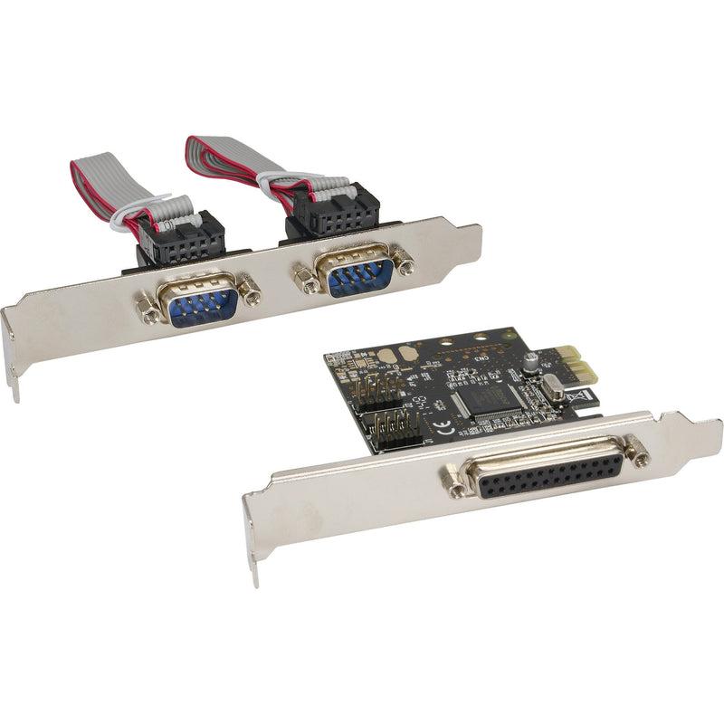 Inline Card Interfaz 1 Port Paralelo 25 Pines + 2 Ports PCIE Serie 9 Pines