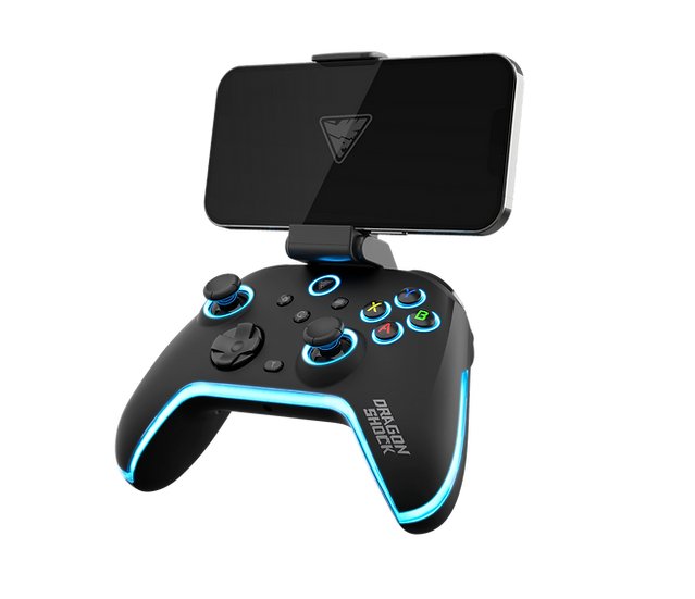 Dragonshock Aurora Plus Black Bluetooth/RF/USB Gamepad Analógico/Digital Android, PC, Playstation 3, Ios