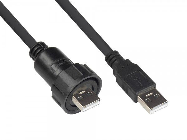 Good Connections Industrial Connector Male S4 -usb 2.0A-A 1M Cable