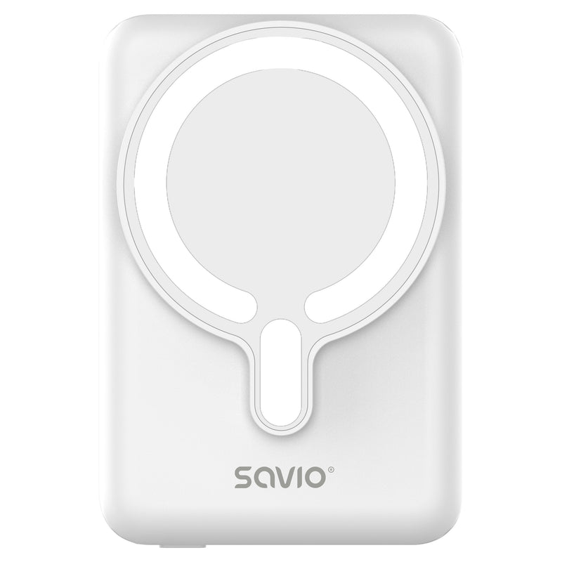 Savio BA-13 Battery External 10000MAH Charger Wireless White