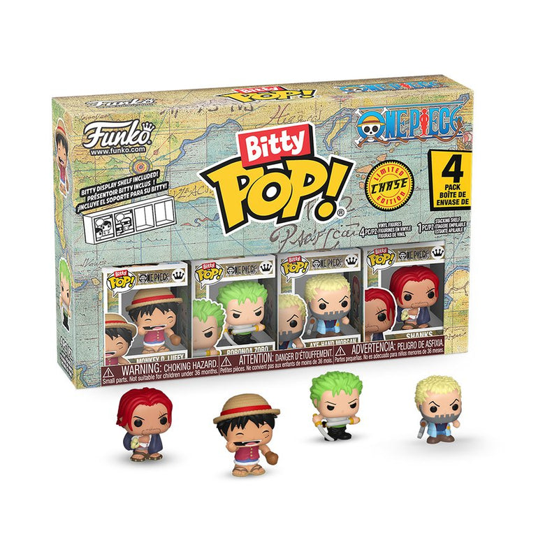 Blister 4 Figuras Bitty Pop One Piece Luffy
