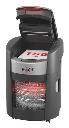 Rexel Trituradora Automática Shredmax Autofeed + 150M, P5, 150 Hojas, Bucket 15 L