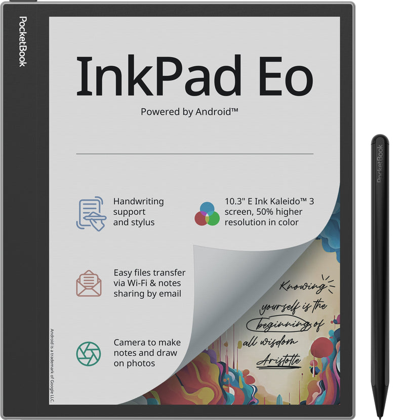 Pocketbook And Note Inkpad Eo Ereader 10.3 64GB Grey Niebla Mist Grey