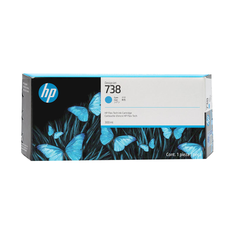 HP Ink Cyan 676M6A 738 300ML