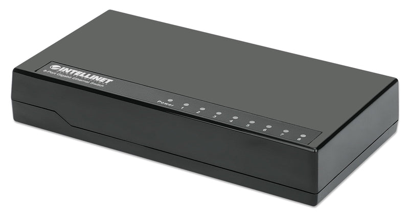 Intellinet Desktop 8-PORT Gigabit Ethernet Switch Black