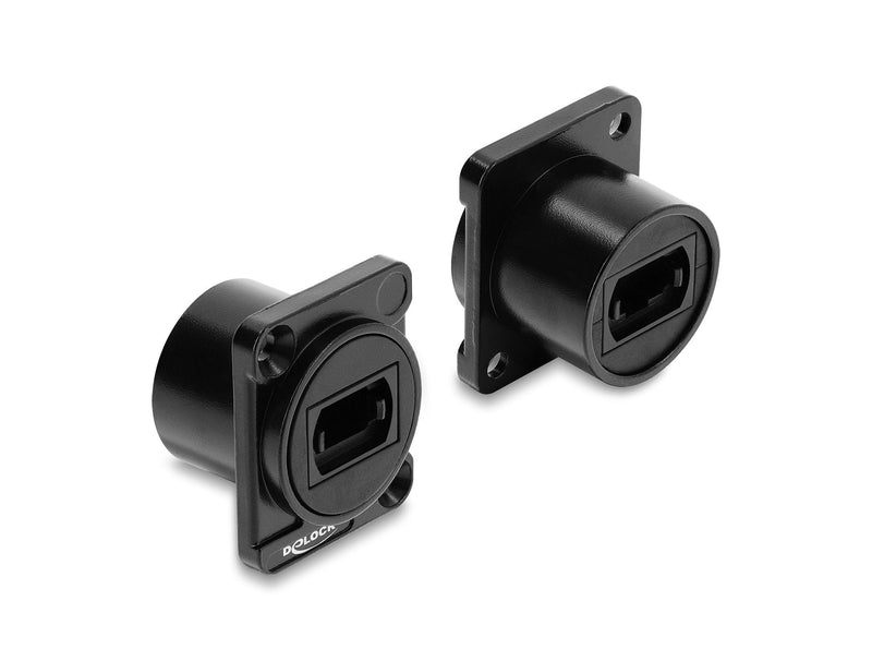 Delock D-tipo Módulo Mpo Connector Female a Female Black