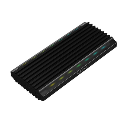 Aisens External Enclosure Drive SSD M.2 SATA NVMe USB 3.2 Without Screws ASM2-RGB012B — image 1