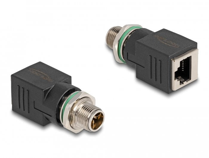 Delock M12 Adapter X-kodiert 8 Pin Male a RJ45
