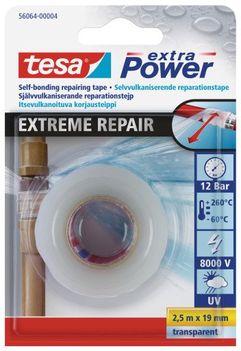 Tesa Extra Power, Repair Extrema, 2,5M:19MM, Transparent