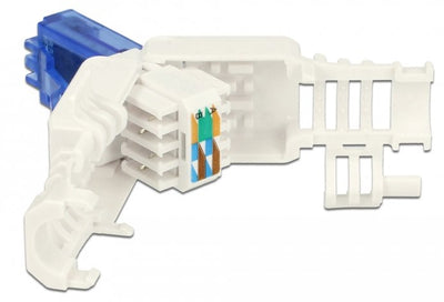 Delock RJ-45 Connector CAT.6A UTP, White Without Tools 2 Pieces 86417 — image 1