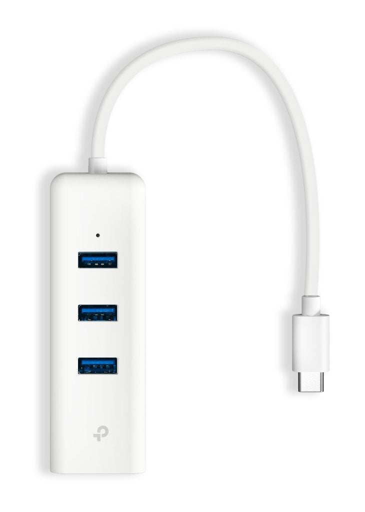 TP-Link UE330C USB 3.0 Type-c To Gigabit Ethernet Network Adapter With 3-PORT USB 3.0 Type-a Hub