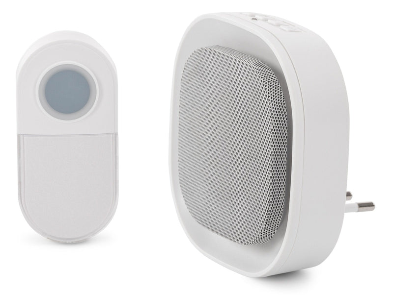 Entac Doorbell Door AC Plug-in Light Night IP44-SENDER 1XCR2032
