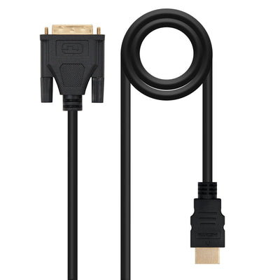 Nanocable Cable DVI 18 + 5 Male a HDMI Male 1.80M - Black — image 1
