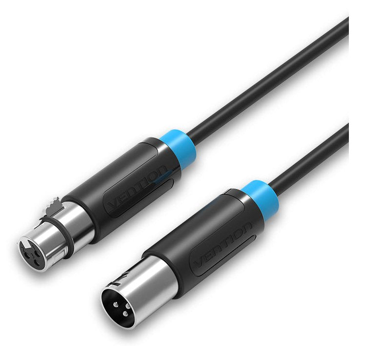 Vention Cable Stereo Bbfbj Xlr Male Xlr Female 1M Black