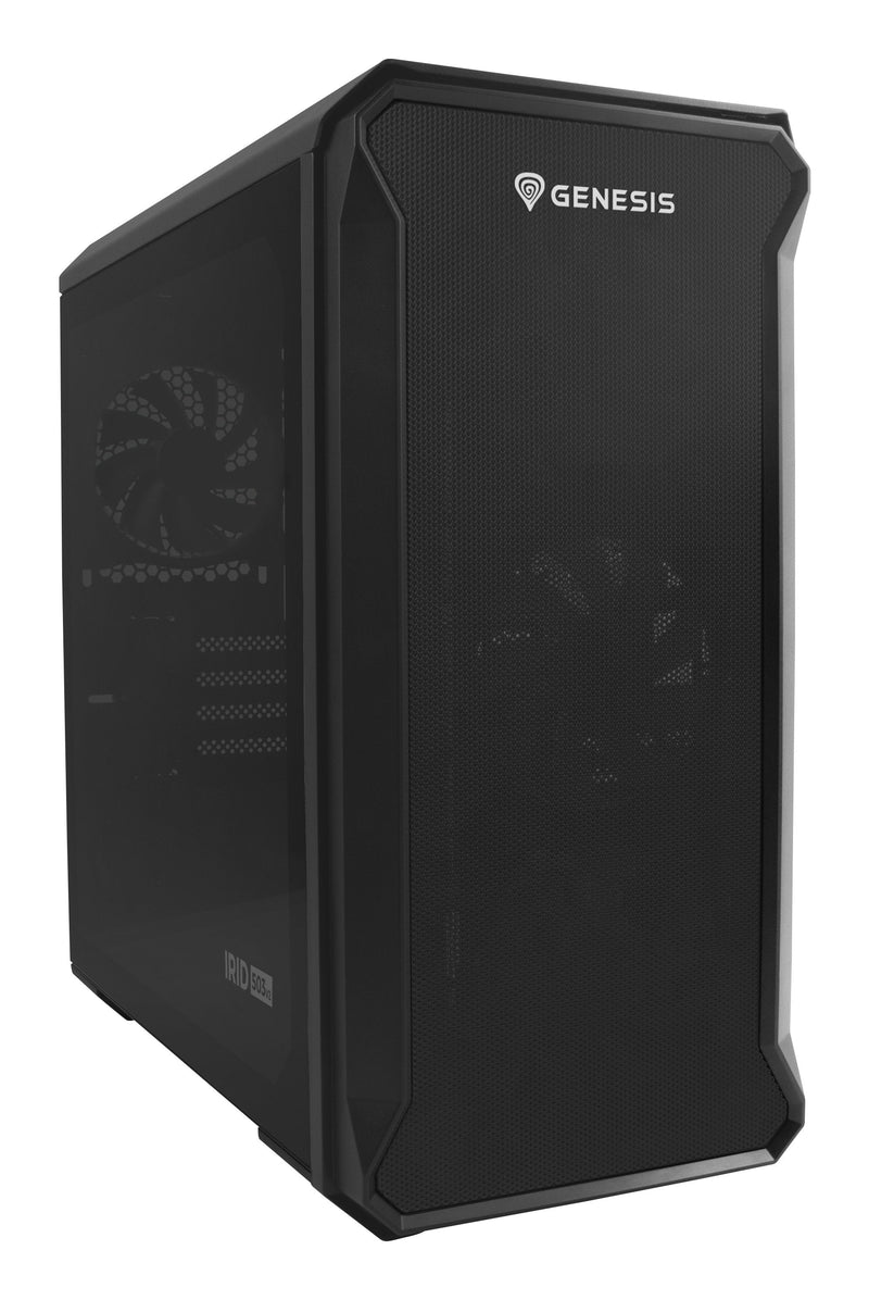 Natec PC Case Gaming Genesis Irid 503 MATX 1x USB 3.0 2x USB 2.0 S/F Glass Tempered