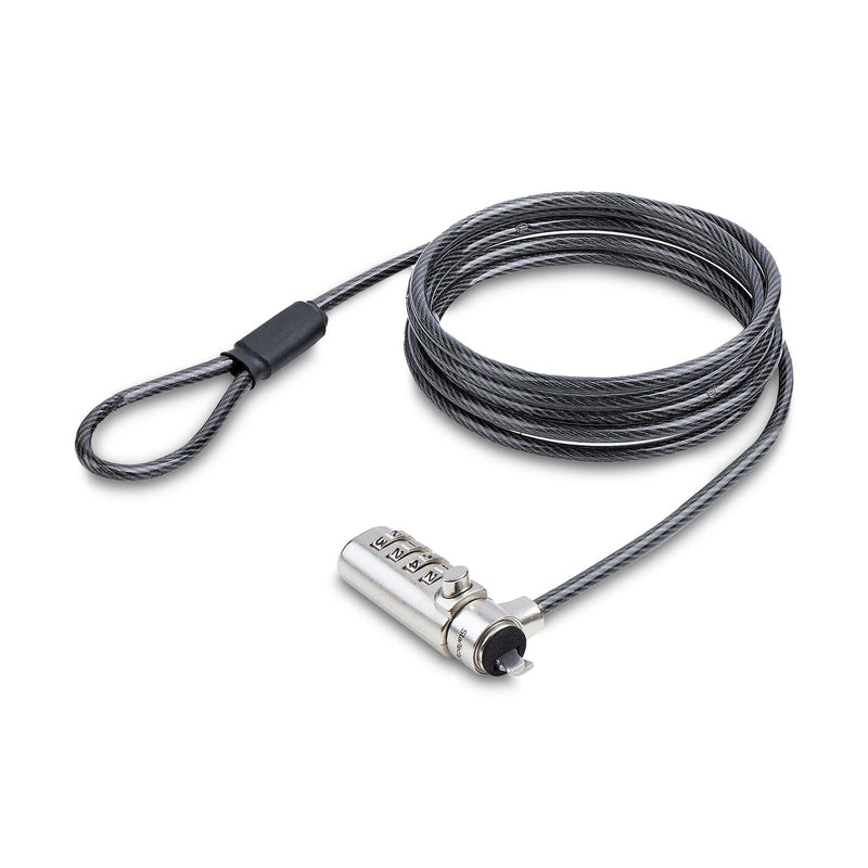 Slim Laptop Cable Lock 6.6FT - Noble Wedge Slot Compatible