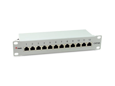 Equip Patchpanel 12x RJ45 CAT.6A 10 FTP 1HE Premium Grey Claro — image 1