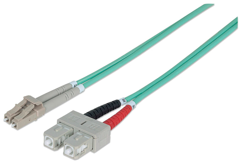 Intellinet 750912 Cable Fibre Optic 1M OM3 Lc Sc Aqua