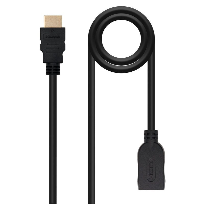 Nanocable HDMI Cable 2.0 Prolongador a/m-a/H - 1.0M - Black