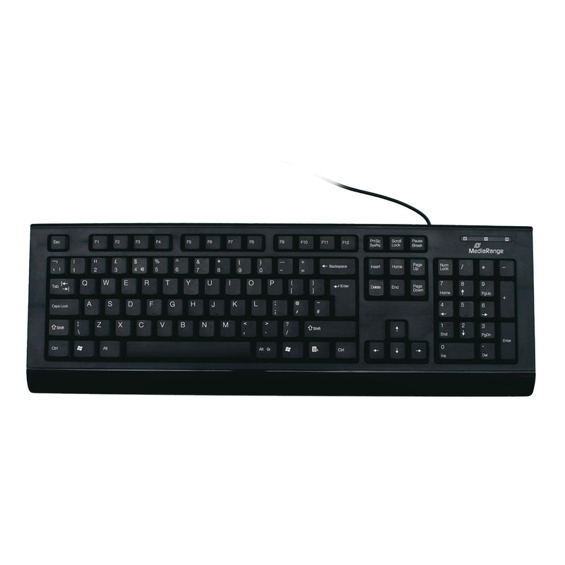 Mediarange Keyboard With Cable QWERTY (uk) Black