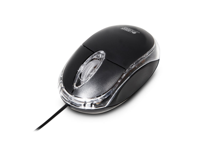 Mini Mouse Black Optico USB Perp Optico USB Cable 2.0 In
