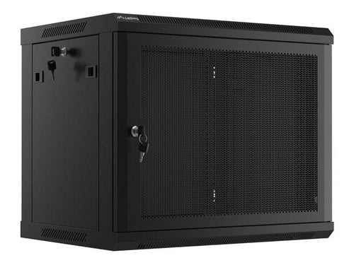 Lanberg Cabinet 9U 600X450 With Door Perforada Rack 19 H-60KG Black Flat Pack — image 1