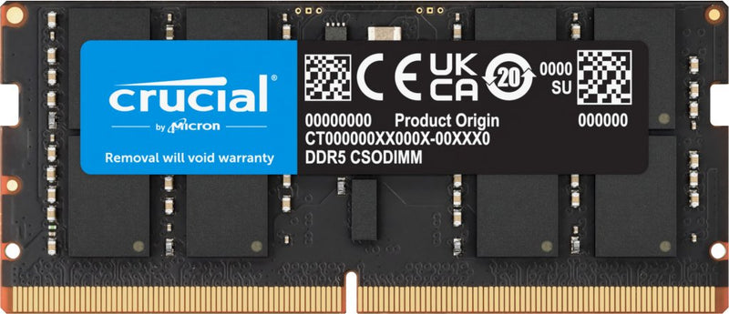 Crucial Memory SODIMM DDR5 32GB (1X32GB)/6400 CL52