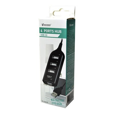 Vakoss Hub USB 2.0, 4 Ports TC-234UX Black — image 1