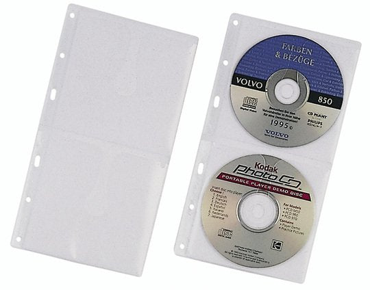 Durable Estuches Cd 2 Cds / Dvds Transparentes 5 Pieces