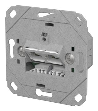 Metz Connect Socket Connection E-dat C6A Lsa + 2 Port UP0 Metallisch