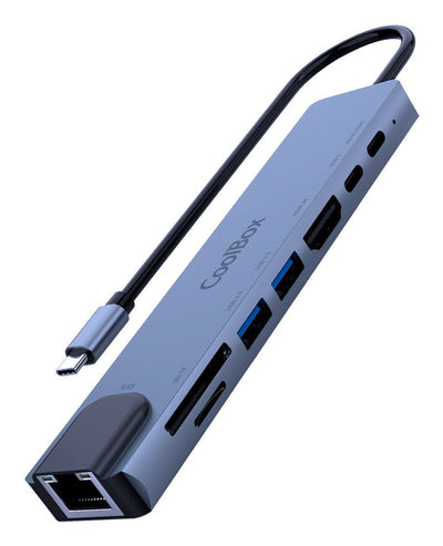 Coolbox Mini Dock C81 USB-C (2XUSB3.0/HDMI 4K/USB-C Pd/USB-C/1SD-microSD/RJ45) — image 1