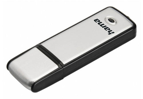 Hama Fancy Memory USB Flash Drive USB 2.0 With Cover - 128GB Capacity - 15MB/S Transferencia - Aluminium Brush — image 1
