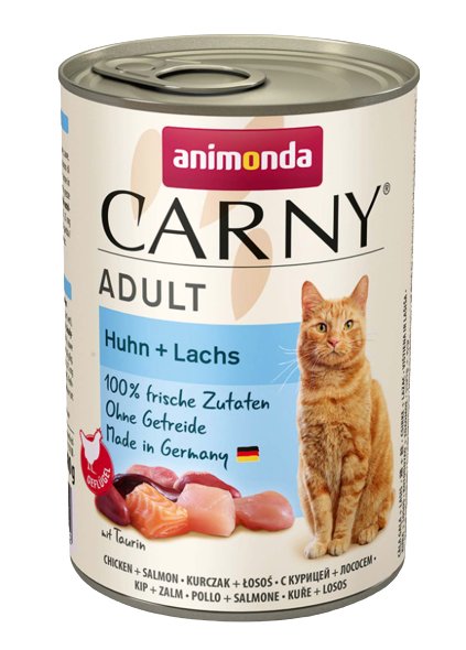 Animonda Cat Carny Adult Chicken With Salmon - Wet Cat Food - 400G