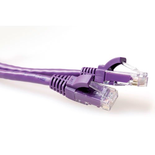 Purple 7 Meter U UTP CAT.6A Patch Cable Snagless With RJ45 Connectors